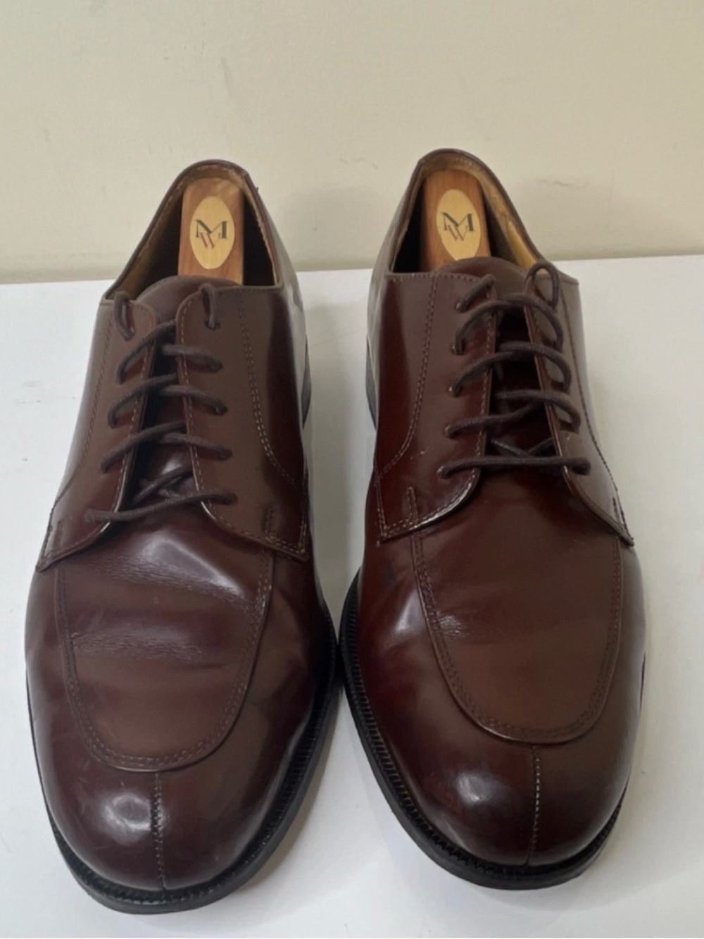 Cole Haan Men's Dark Brown Leather Derby Shoes